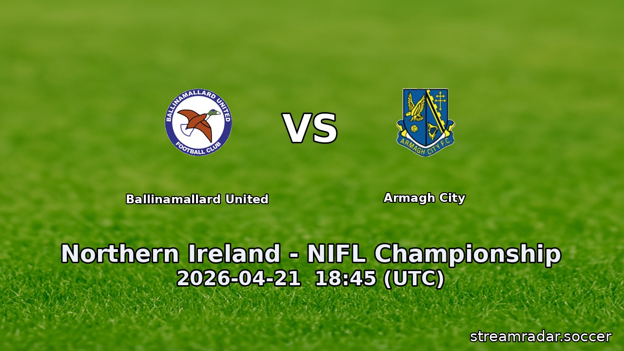 Ballinamallard United vs Armagh City