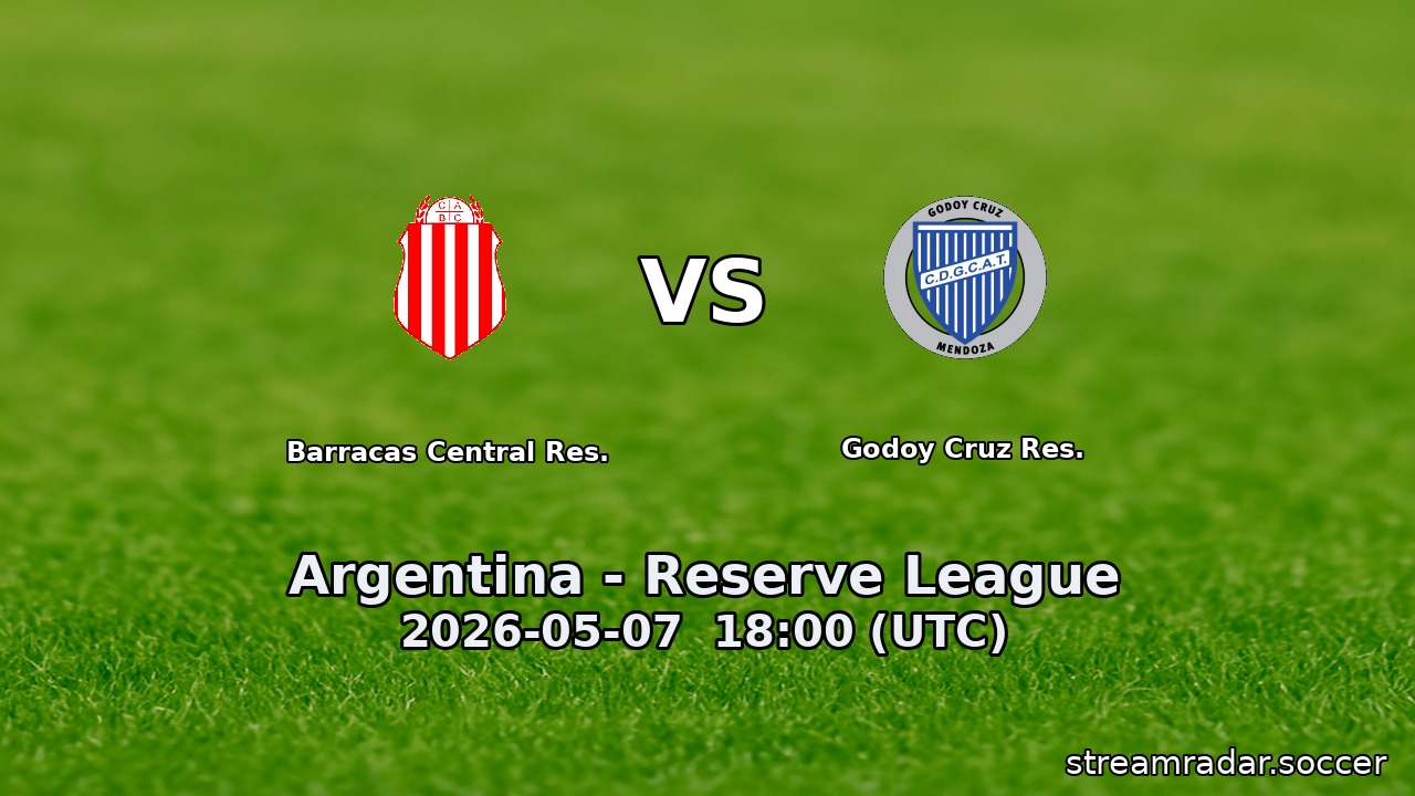Barracas Central Res. vs Godoy Cruz Res.