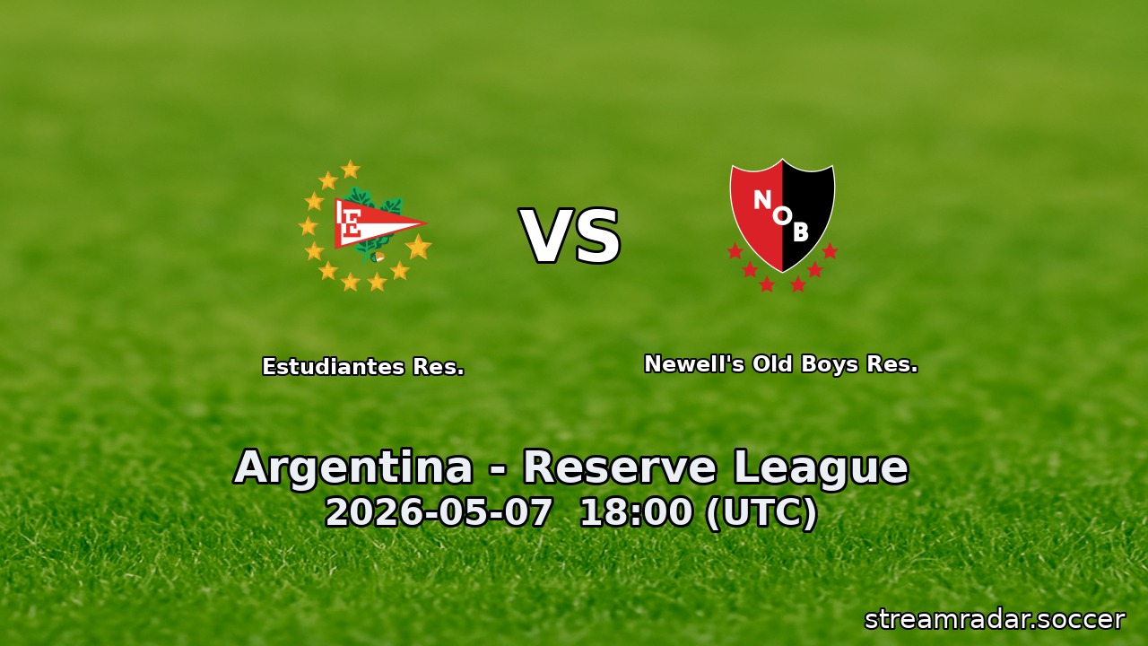 Estudiantes Res. vs Newell's Old Boys Res.