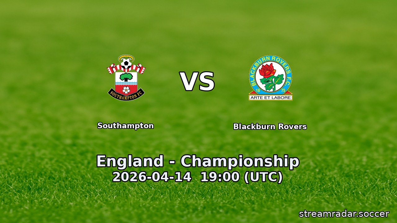 Southampton vs Blackburn Rovers