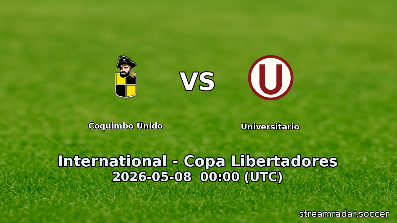Coquimbo Unido vs Universitario