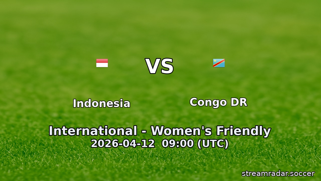Indonesia vs Congo DR
