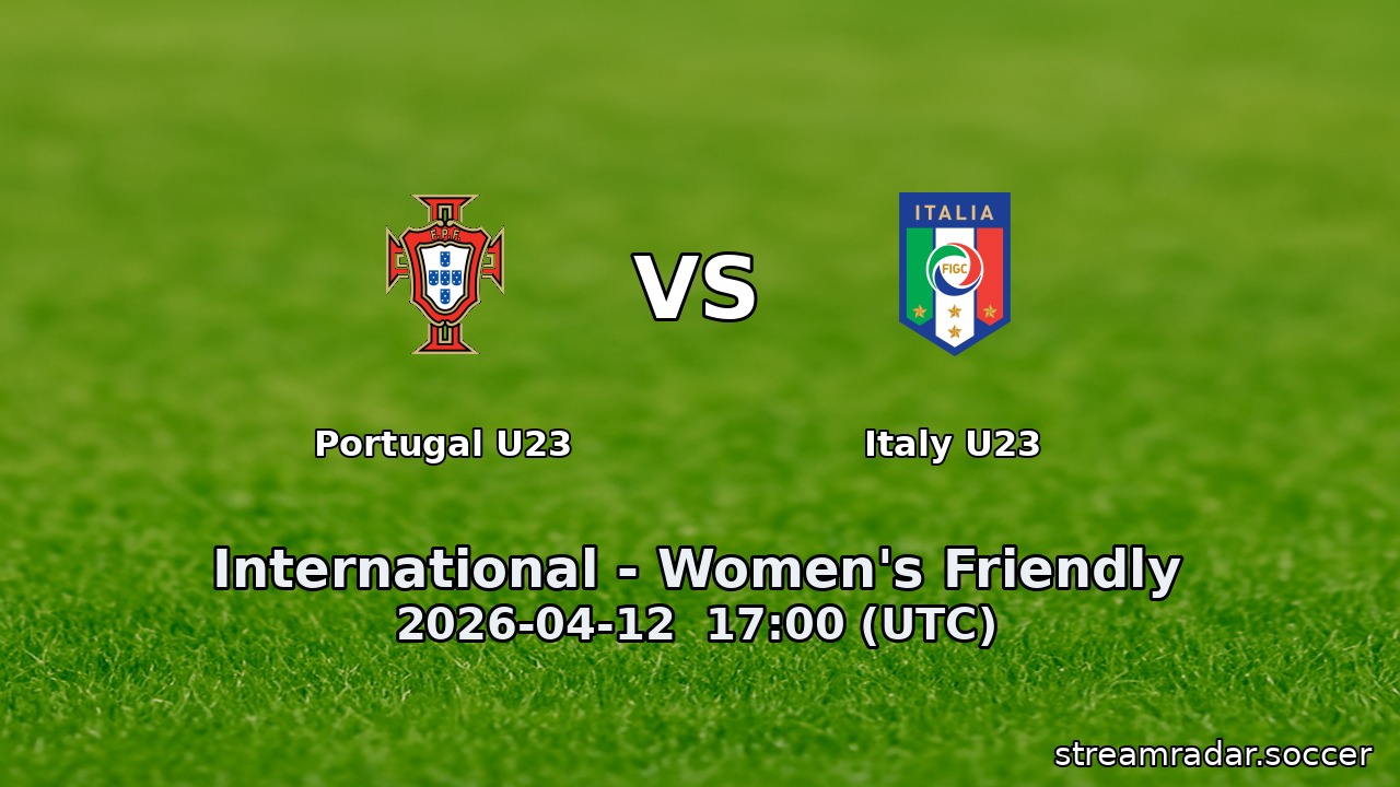 Portugal U23 vs Italy U23