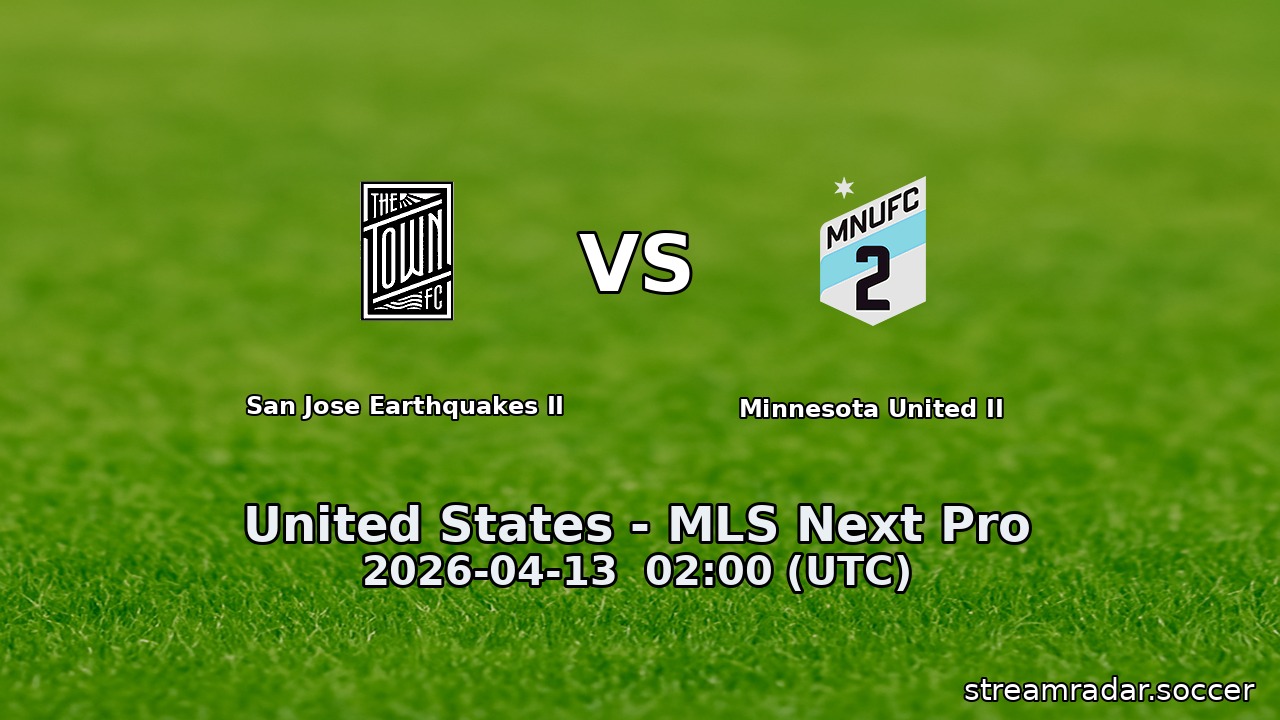 San Jose Earthquakes II vs Minnesota United II