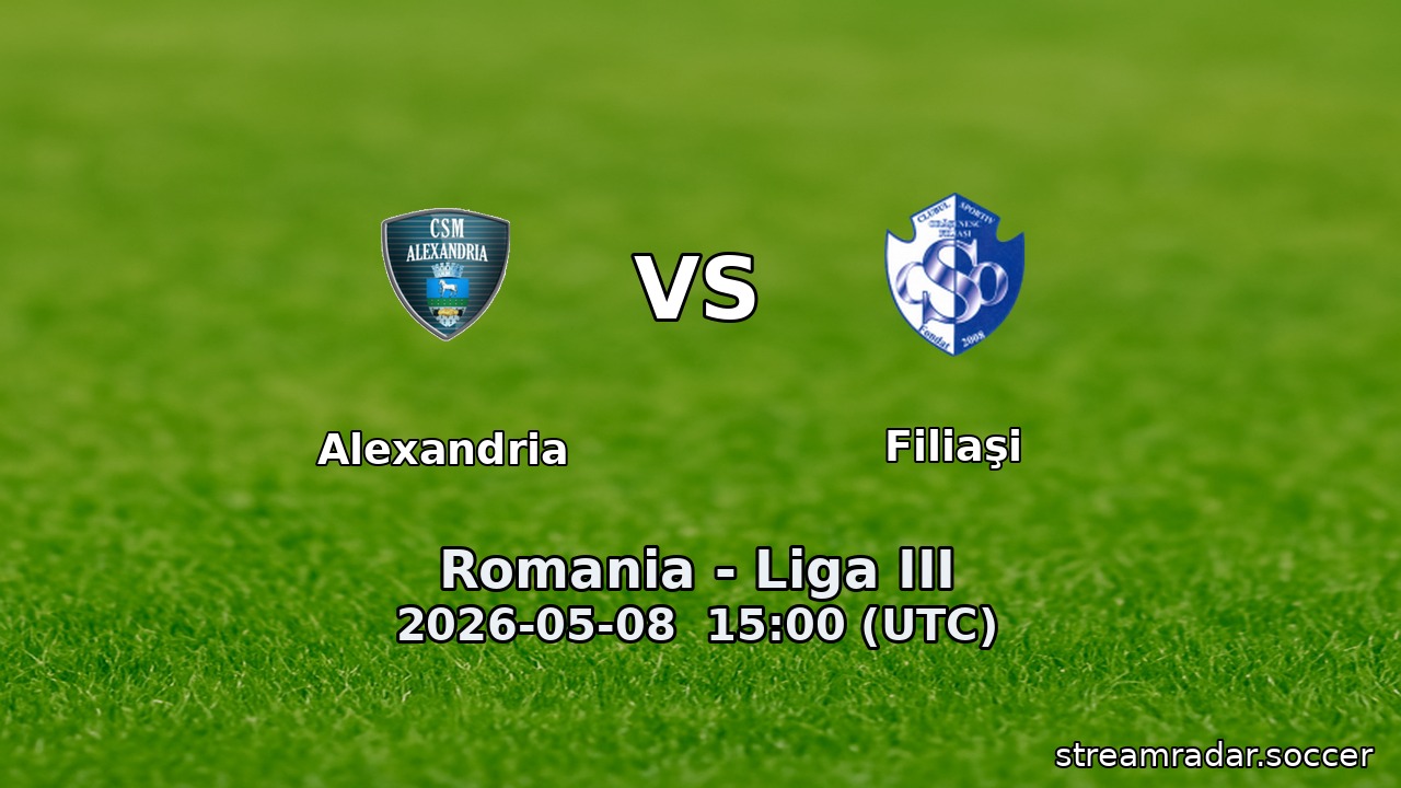 Alexandria vs Filiaşi