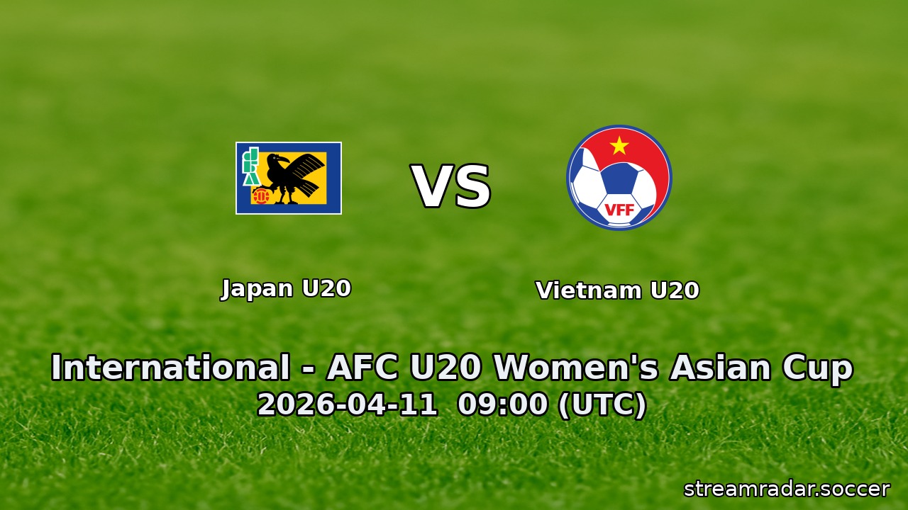 Japan U20 vs Vietnam U20