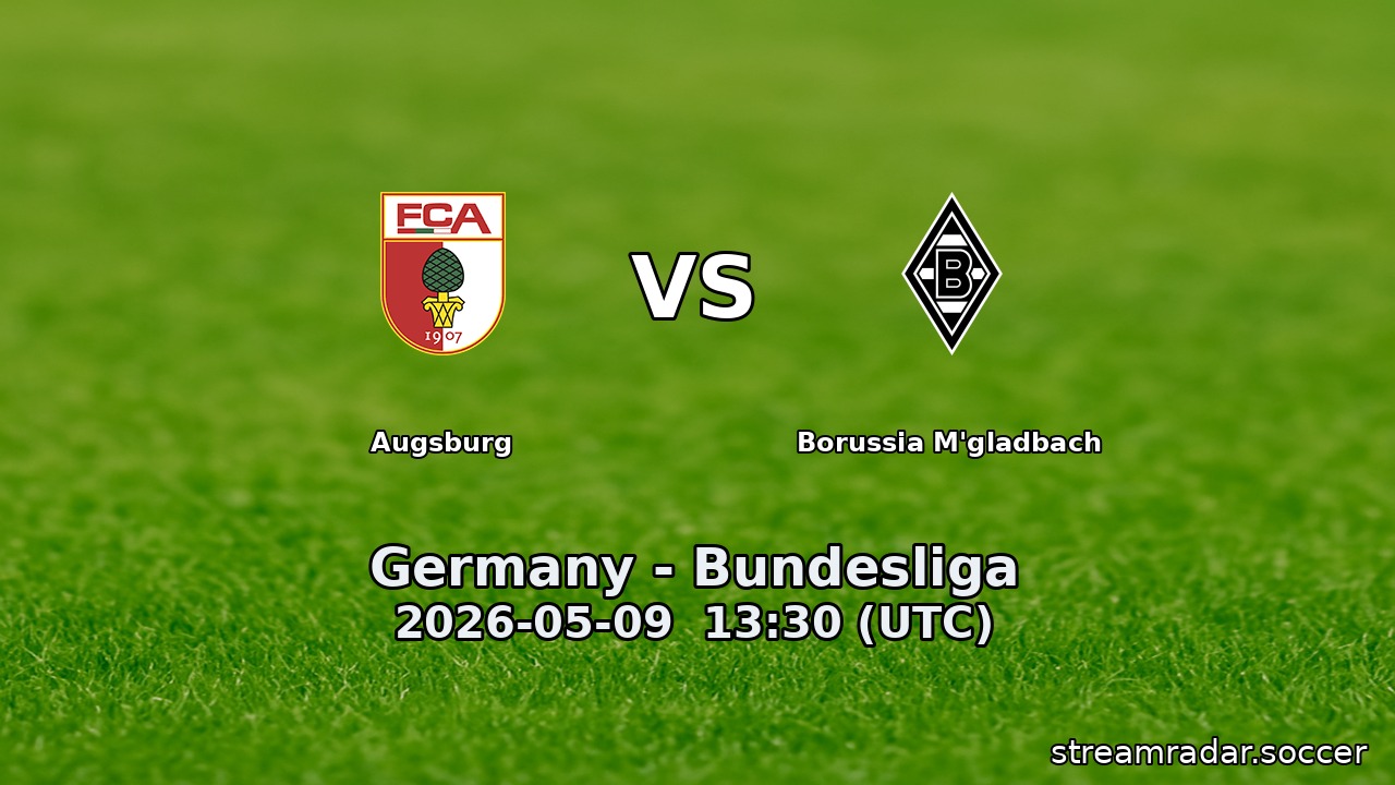 Augsburg vs Borussia M'gladbach