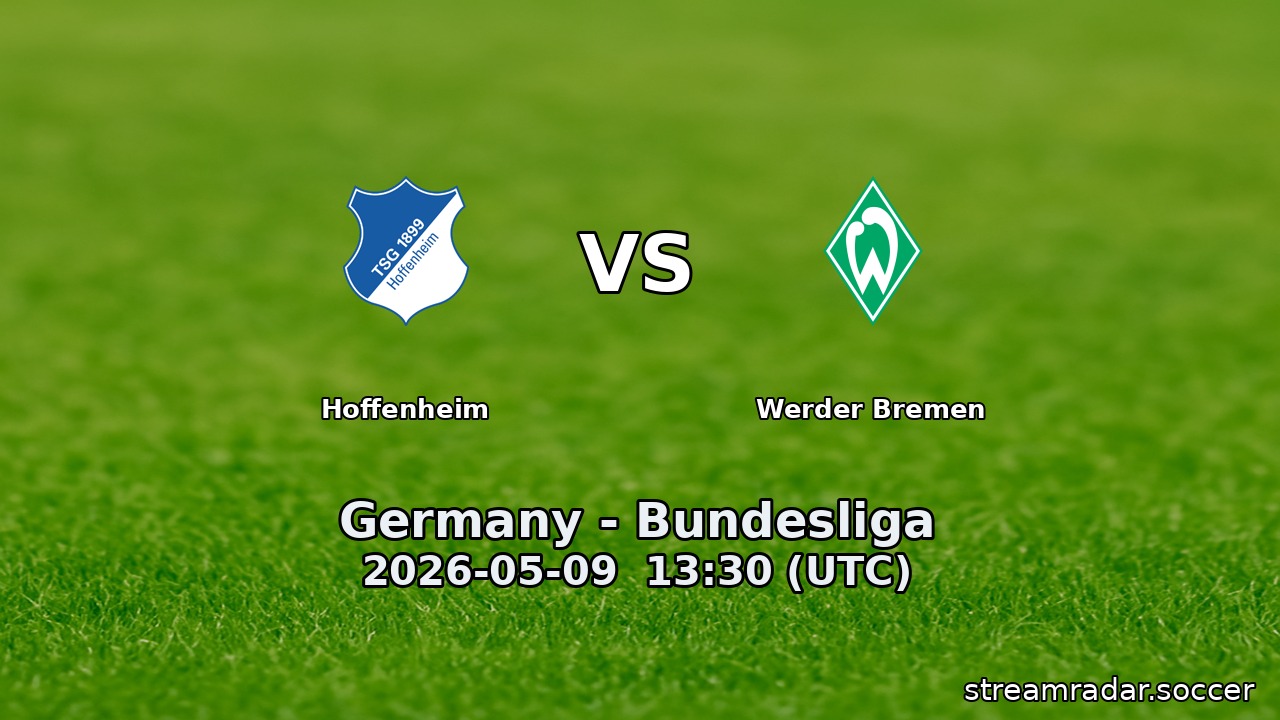 Hoffenheim vs Werder Bremen