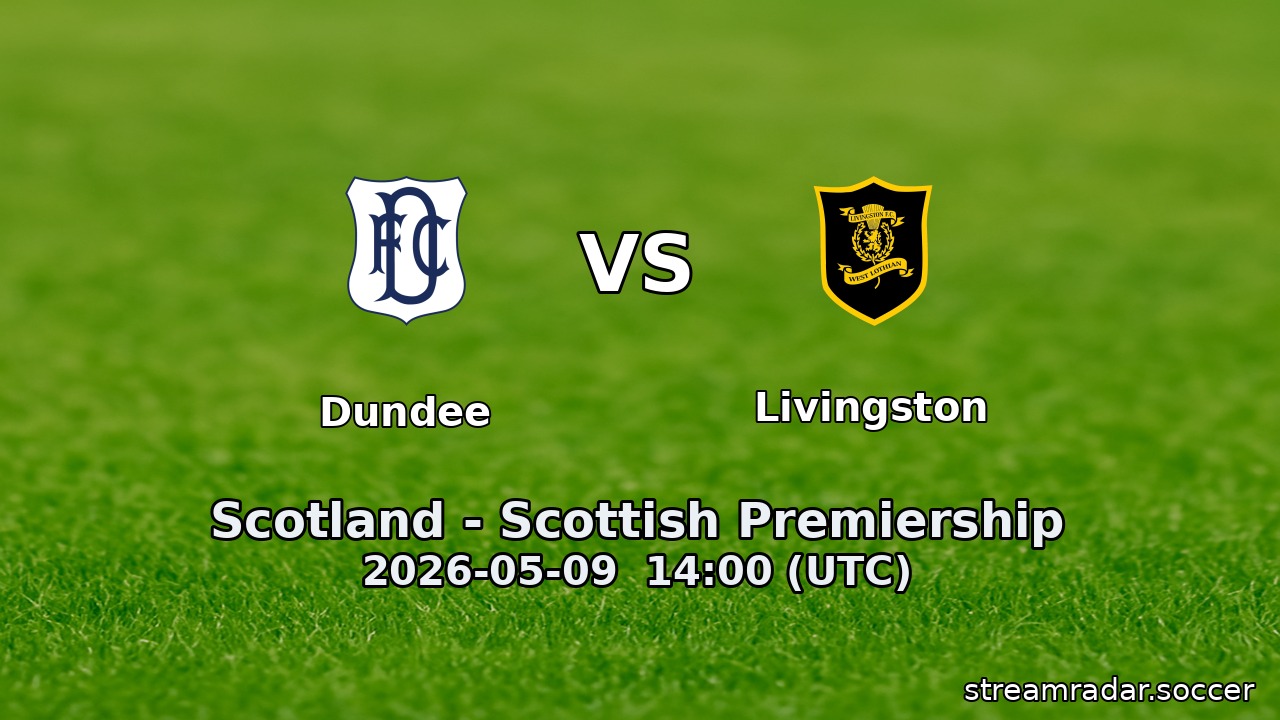Dundee vs Livingston