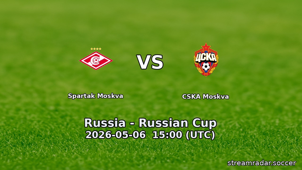 Spartak Moskva vs CSKA Moskva