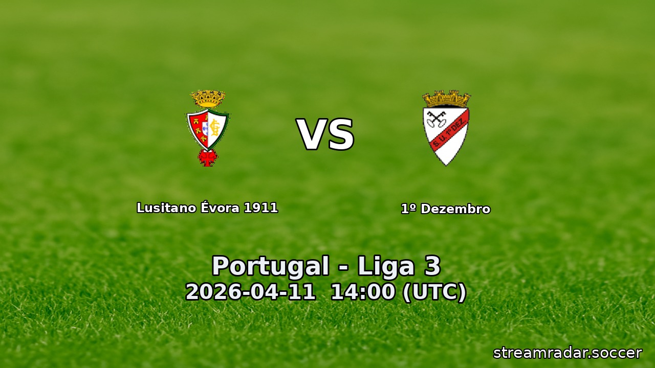 Lusitano Évora 1911 vs 1º Dezembro