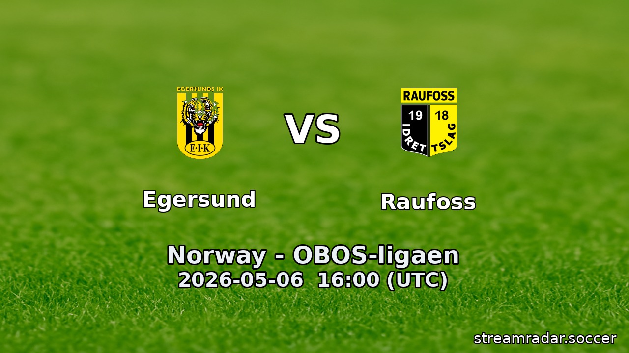 Egersund vs Raufoss