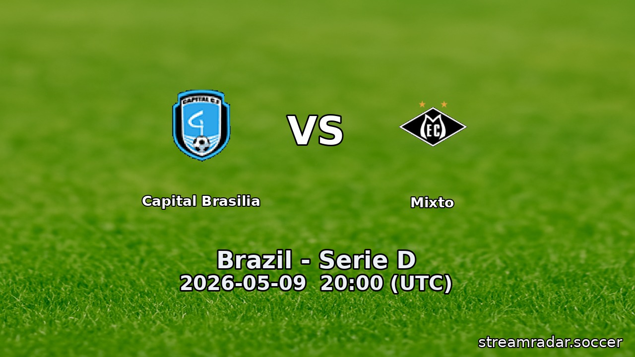Capital Brasilia vs Mixto
