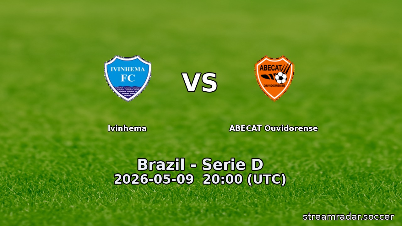Ivinhema vs ABECAT Ouvidorense