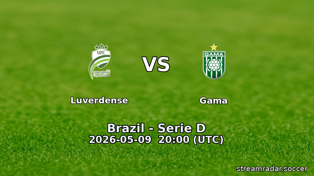 Luverdense vs Gama