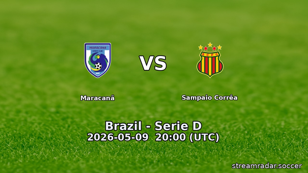 Maracanã vs Sampaio Corrêa