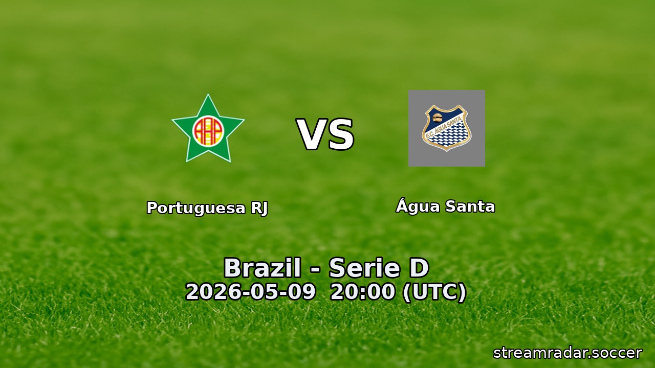 Portuguesa RJ vs Água Santa