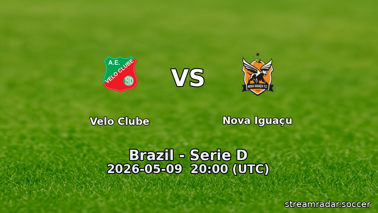 Velo Clube vs Nova Iguaçu