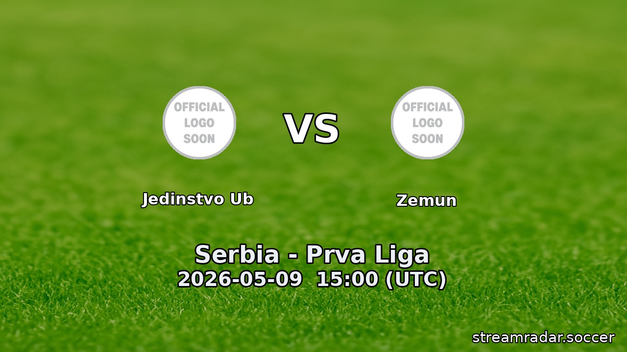 Jedinstvo Ub vs Zemun
