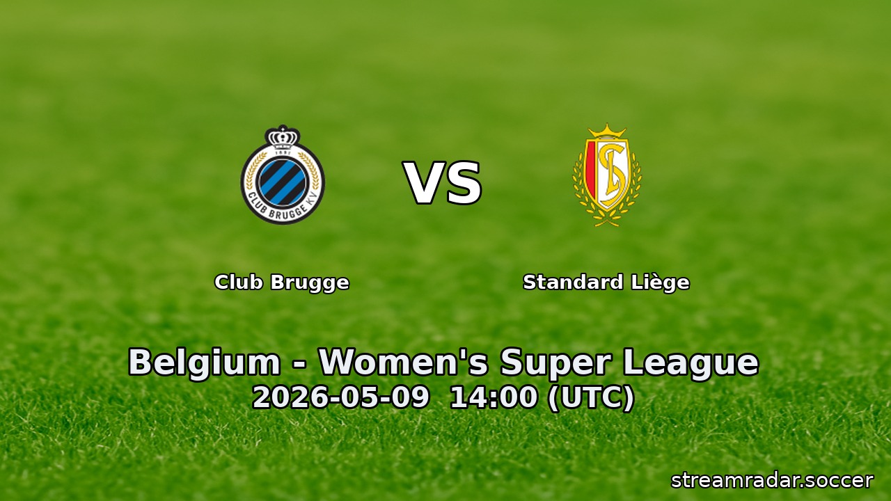 Club Brugge vs Standard Liège