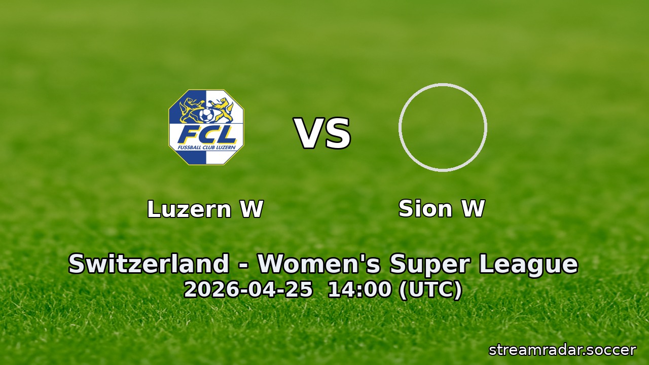 Luzern W vs Sion W