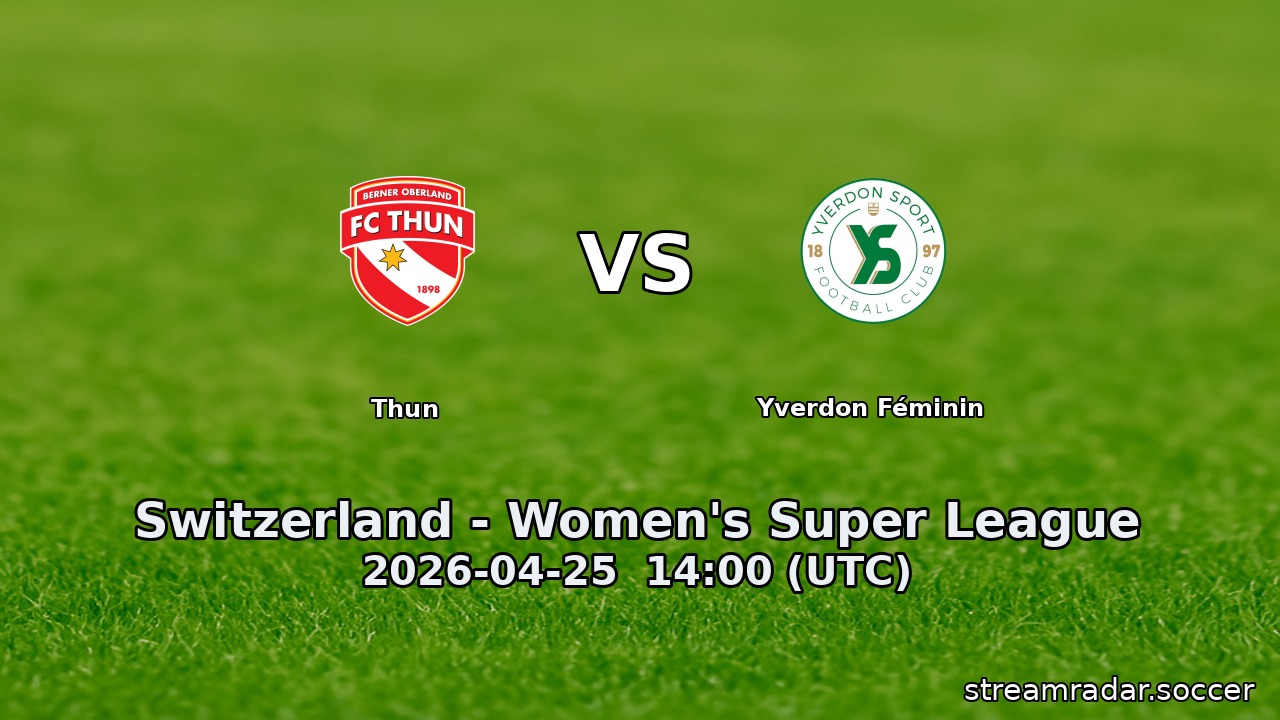 Thun vs Yverdon Féminin