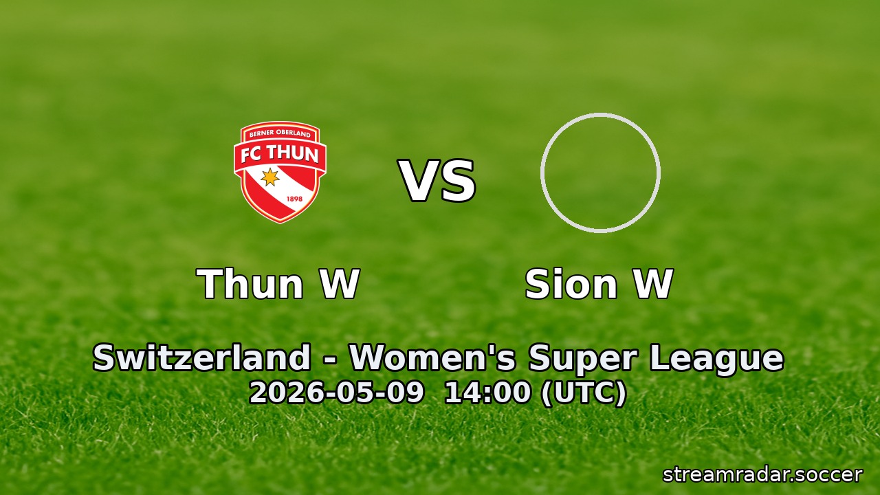 Thun W vs Sion W