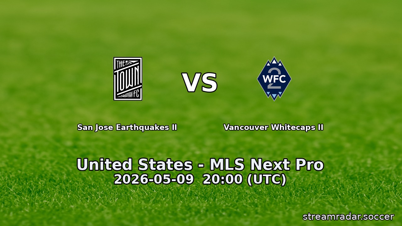 San Jose Earthquakes II vs Vancouver Whitecaps II