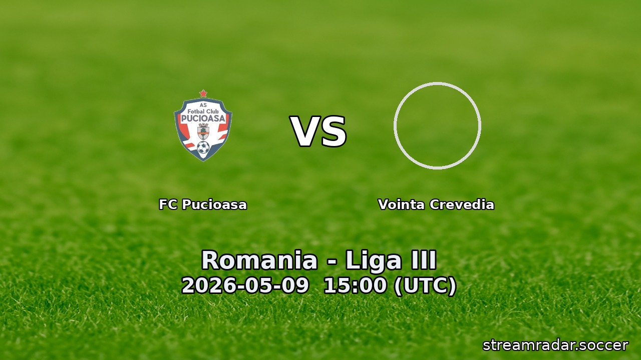 FC Pucioasa vs Vointa Crevedia