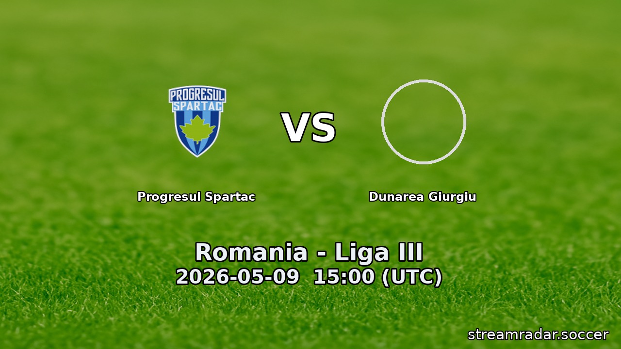Progresul Spartac vs Dunarea Giurgiu
