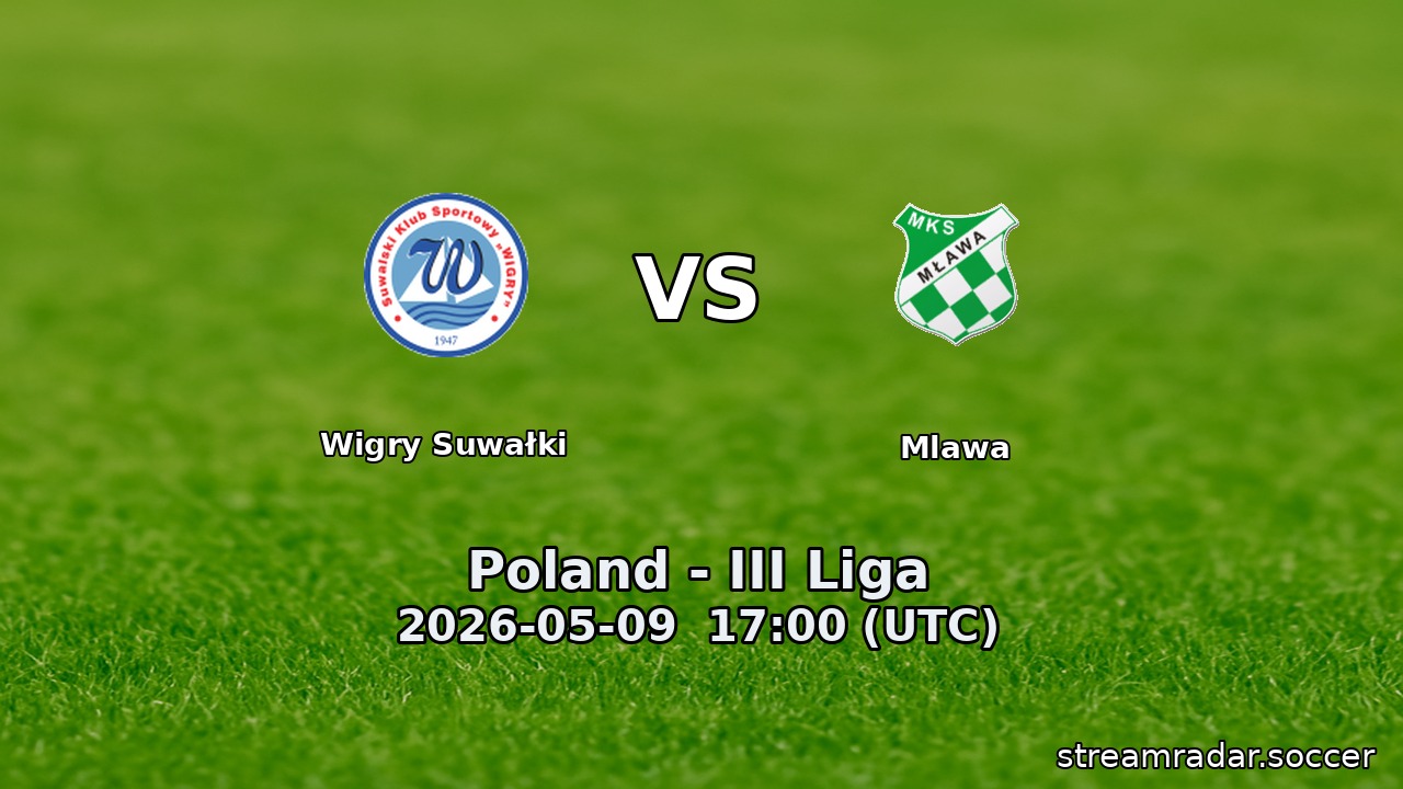 Wigry Suwałki vs Mlawa