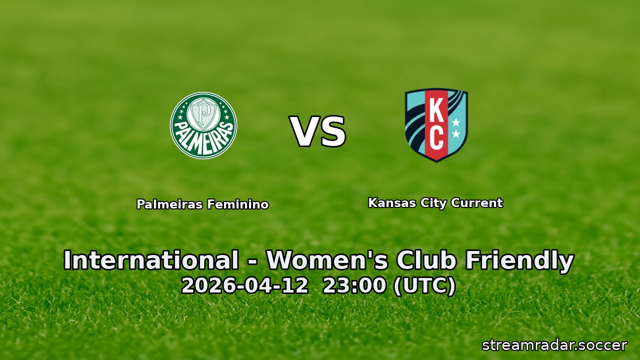 Palmeiras Feminino vs Kansas City Current