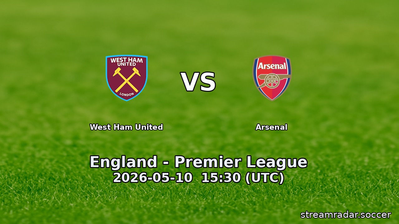West Ham United vs Arsenal