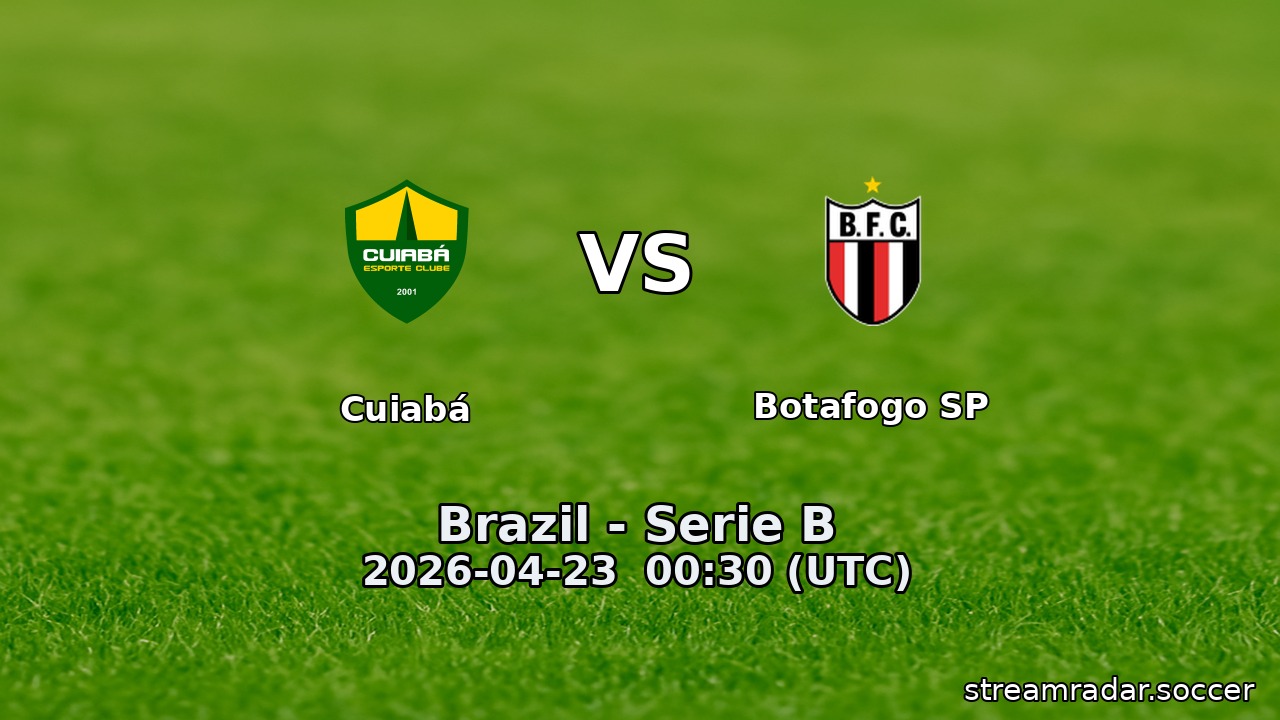 Cuiabá vs Botafogo SP