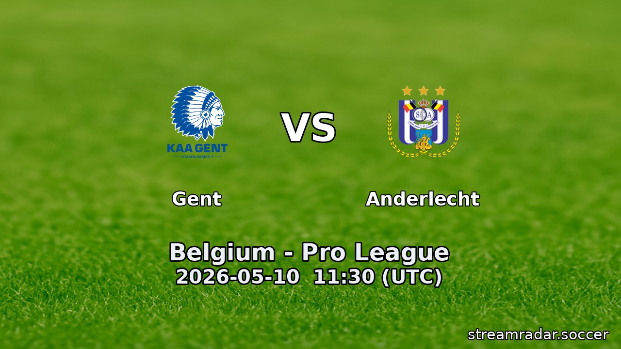 Gent vs Anderlecht