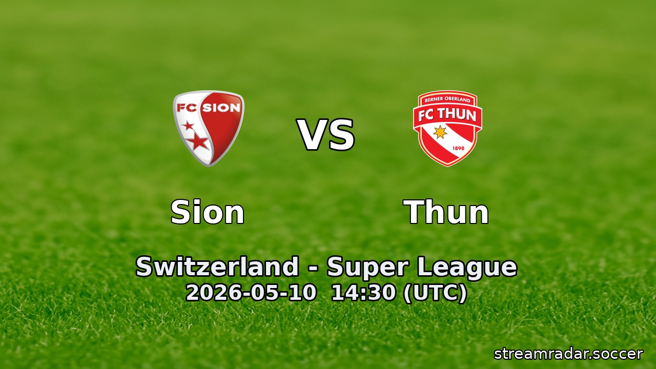 Sion vs Thun