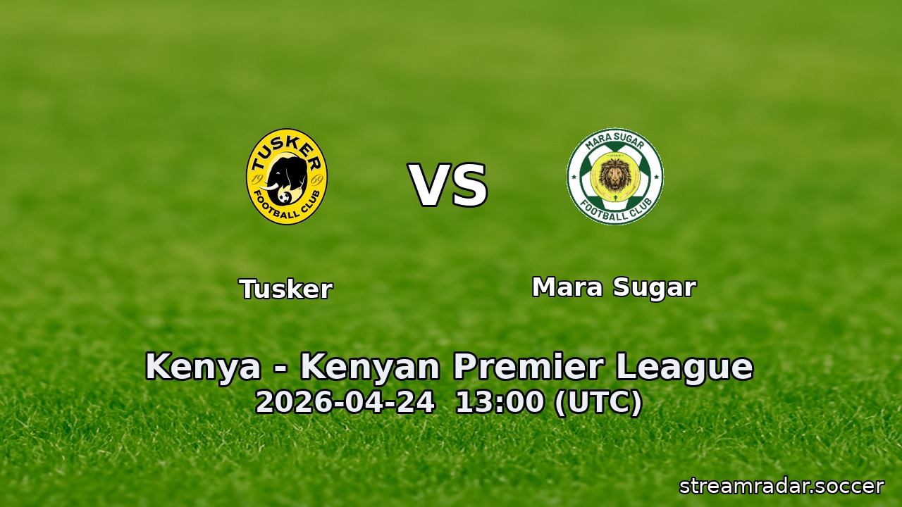Tusker vs Mara Sugar