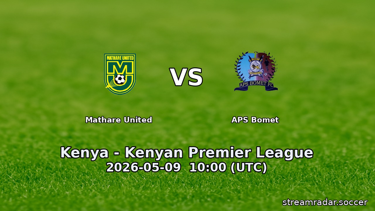 Mathare United vs APS Bomet