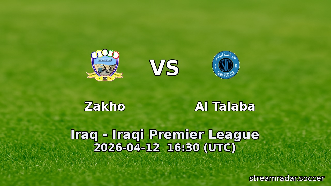 Zakho vs Al Talaba