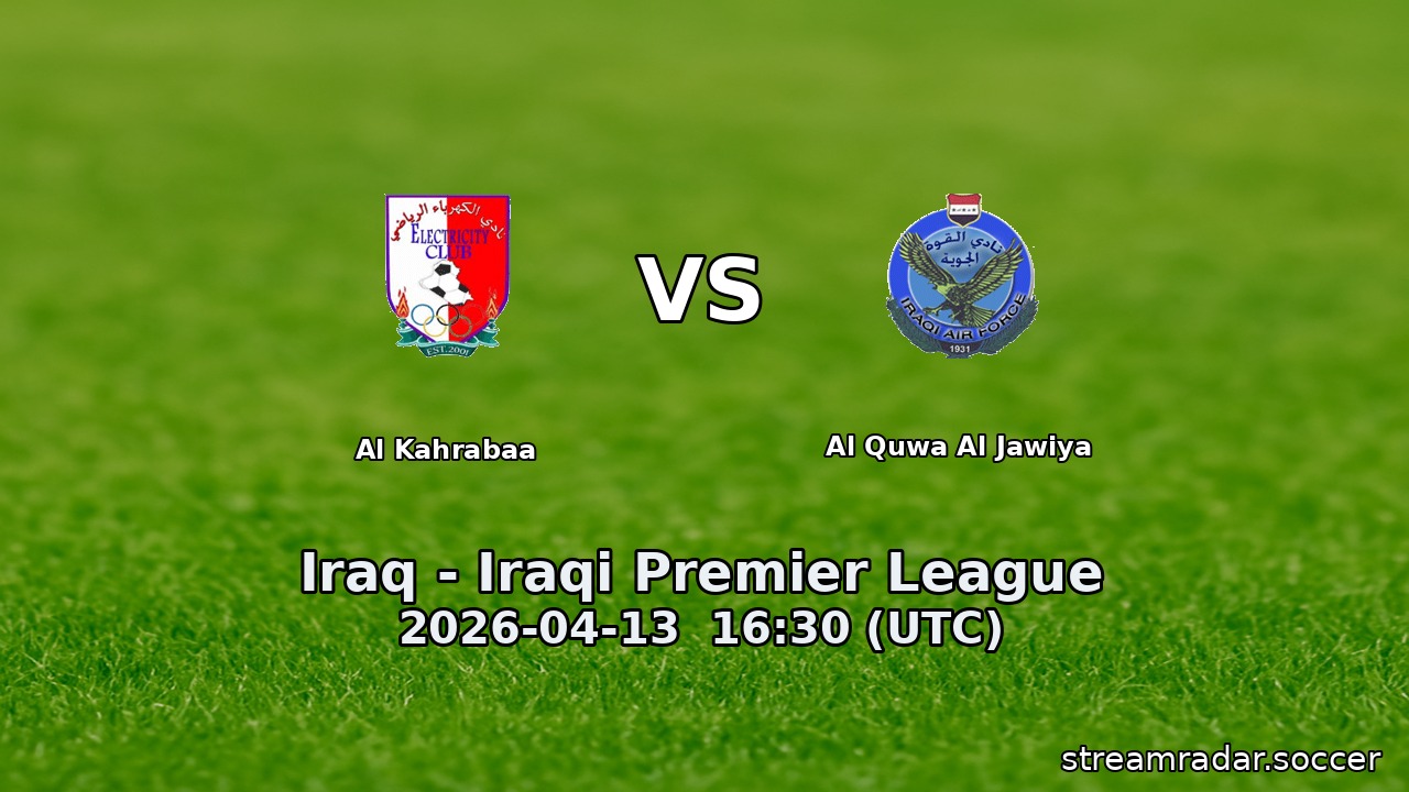 Al Kahrabaa vs Al Quwa Al Jawiya