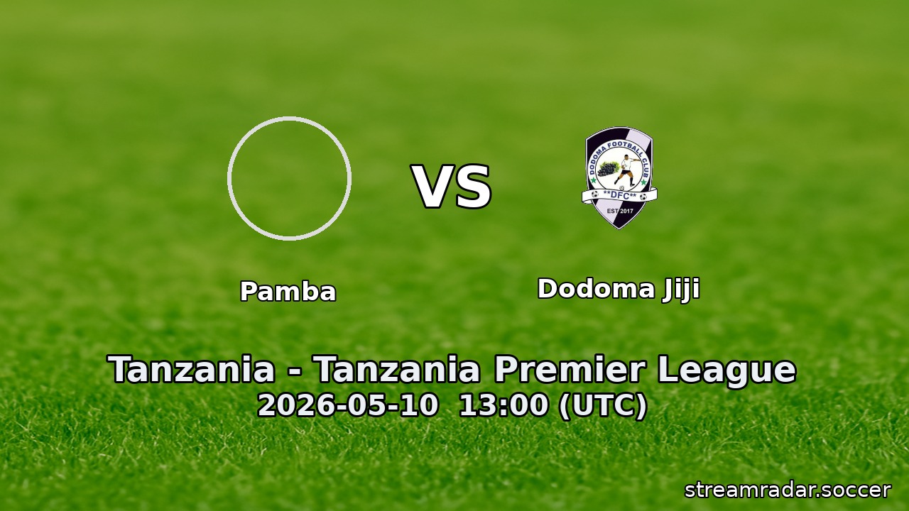 Pamba vs Dodoma Jiji