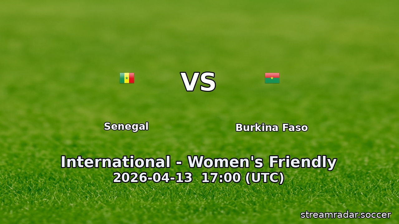 Senegal vs Burkina Faso