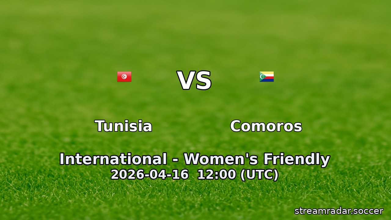 Tunisia vs Comoros