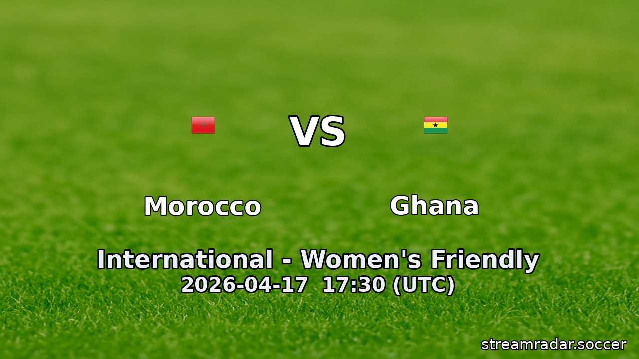 Morocco vs Ghana