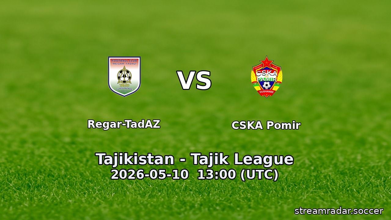 Regar-TadAZ vs CSKA Pomir