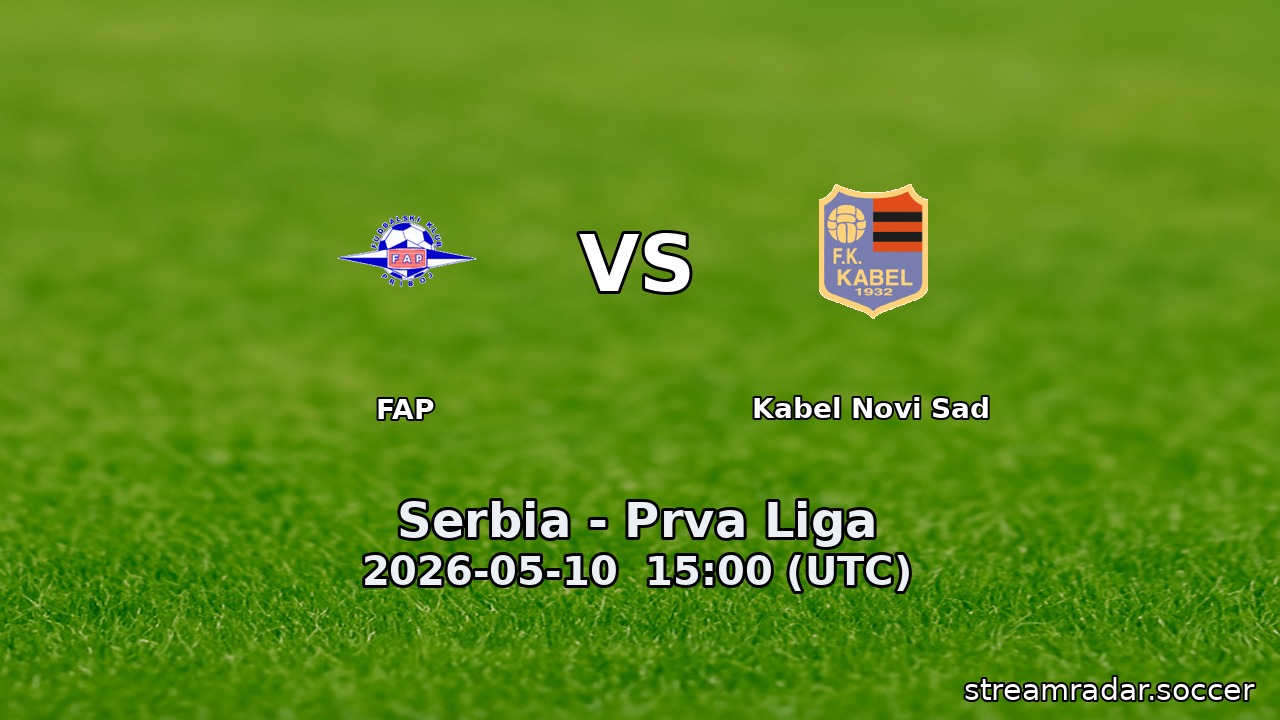 FAP vs Kabel Novi Sad