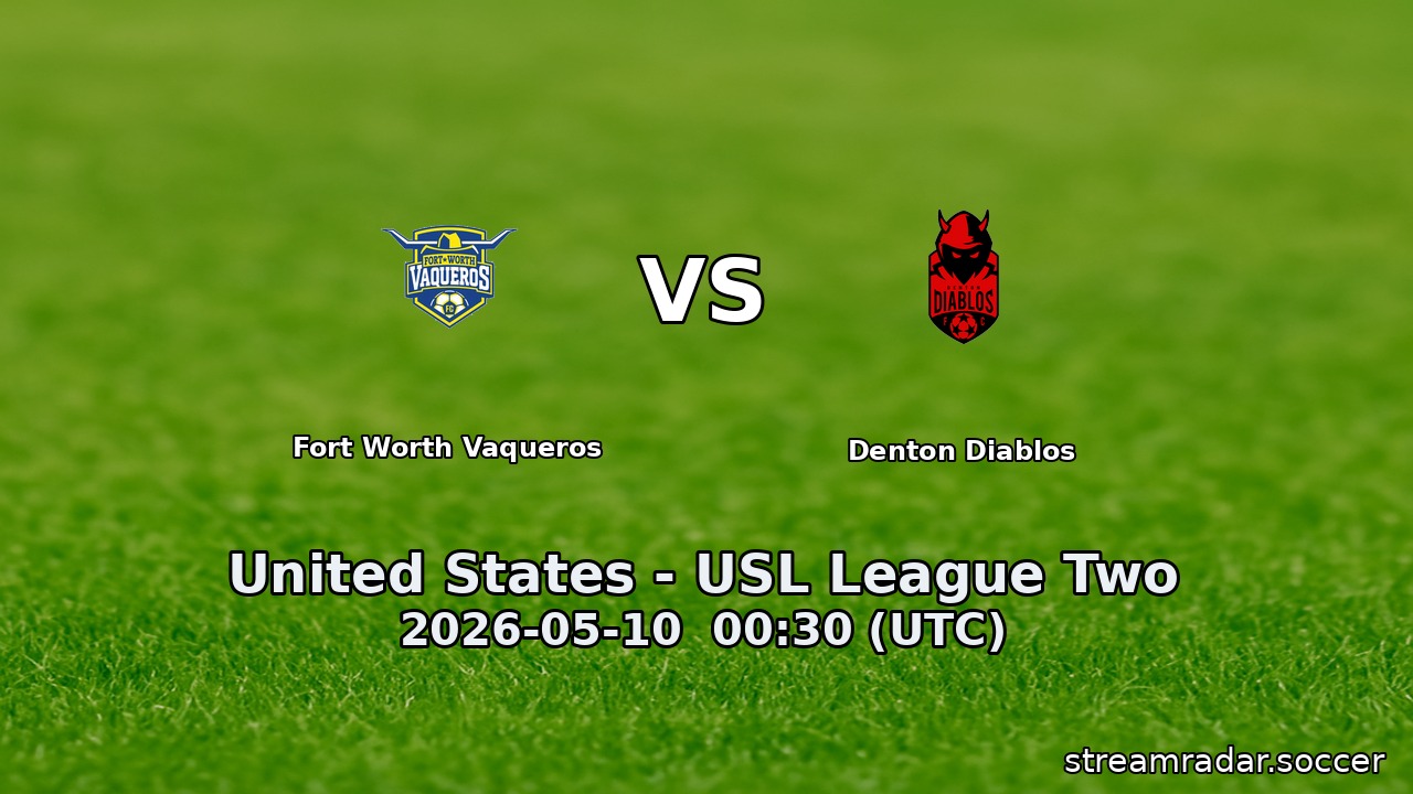 Fort Worth Vaqueros vs Denton Diablos