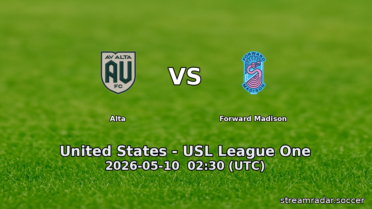 Alta vs Forward Madison