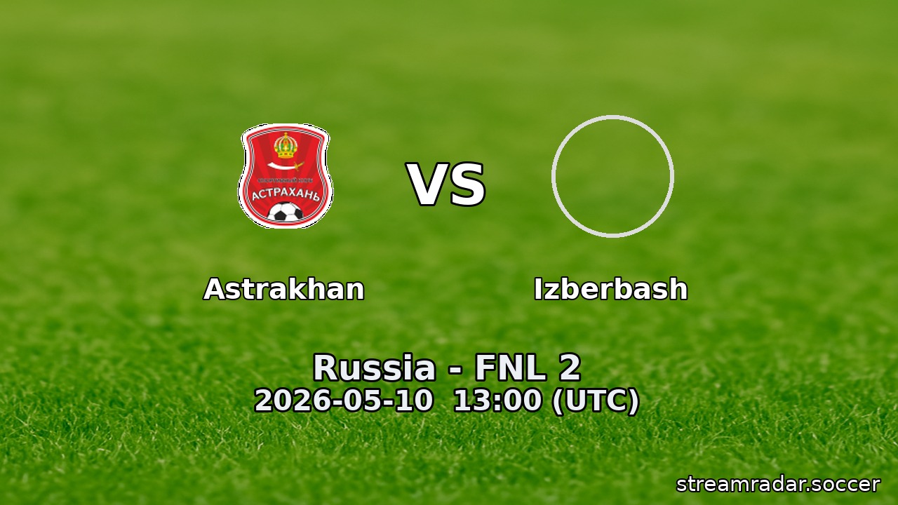 Astrakhan vs Izberbash