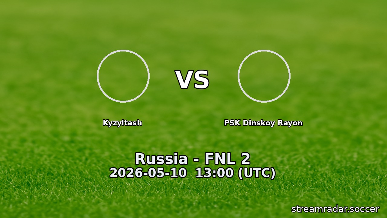 Kyzyltash vs PSK Dinskoy Rayon